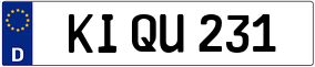 Trailer License Plate